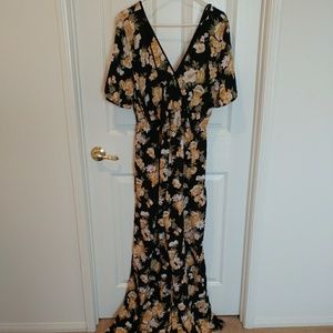 Xhiliration Floral Jumpsuit